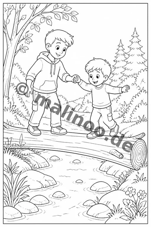 Großer Bruder Malbuch 50 Ausmalbilder gedruckt+gebunden – Vorschaubild 8