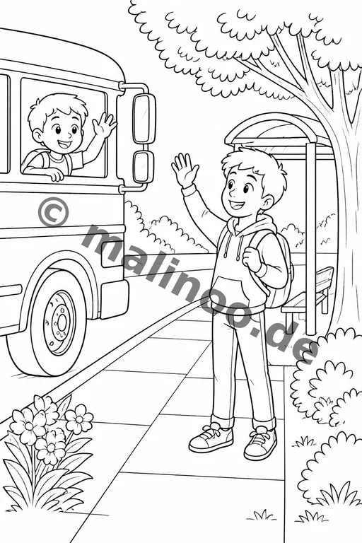 Großer Bruder Malbuch 50 Ausmalbilder gedruckt+lose – Vorschaubild 5