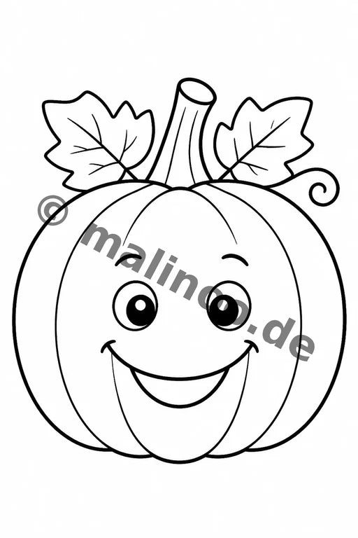 Halloween Malbuch 20 Ausmalbilder PDF Download – Vorschaubild 1
