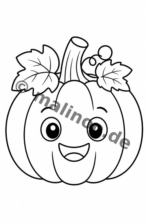 Halloween Malbuch 50 Ausmalbilder PDF Download – Vorschaubild 1