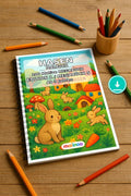 Hasen Malbuch 100 Ausmalbilder PDF Download – Mockup-Ansicht