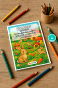 Hasen Malbuch 20 Ausmalbilder PDF Download – Mockup-Ansicht