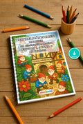 Heinzelmännchen Malbuch 50 Ausmalbilder PDF Download – Mockup-Ansicht