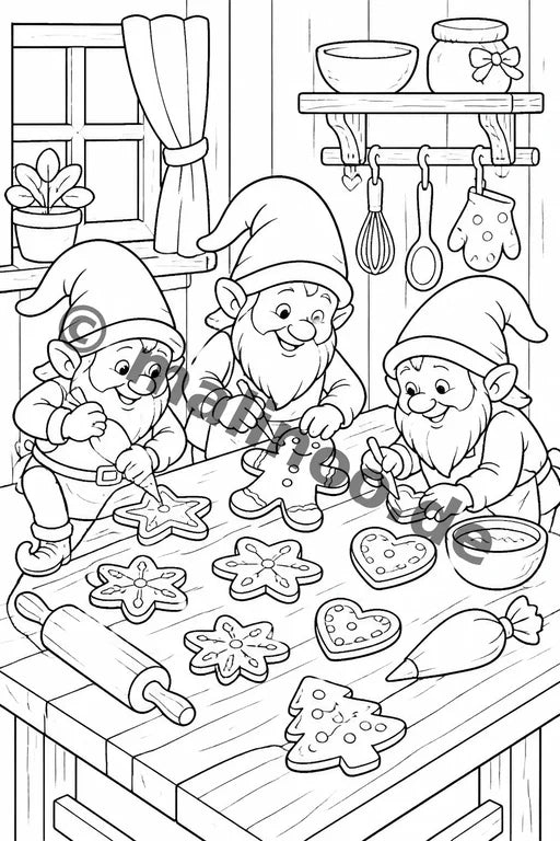 Heinzelmännchen Malbuch 50 Ausmalbilder PDF Download – Vorschaubild 5