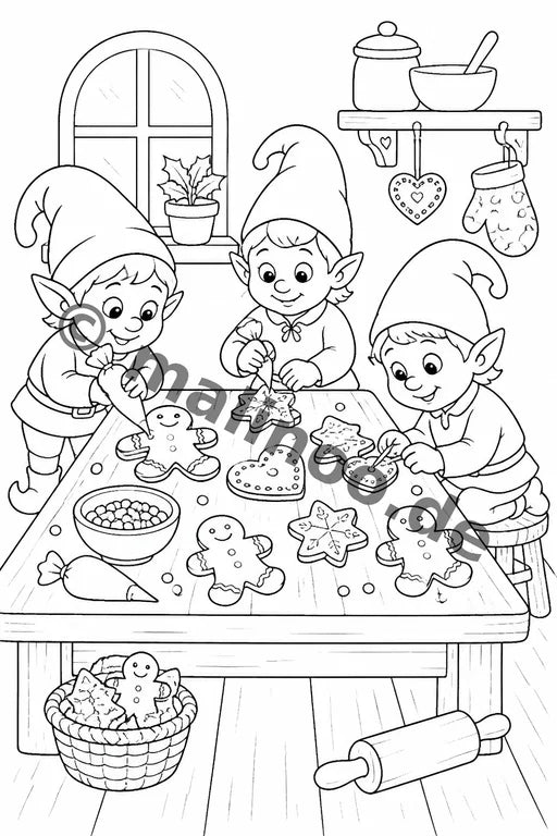 Heinzelmännchen Malbuch 50 Ausmalbilder PDF Download – Vorschaubild 5