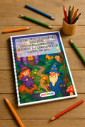 Hexen und Zauberer Malbuch 100 Ausmalbilder gedruckt und gebunden – Mockup-Ansicht