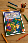 Hexen und Zauberer Malbuch 50 Ausmalbilder gedruckt und gebunden – Mockup-Ansicht