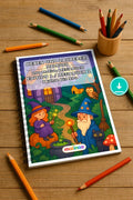 Hexen & Zauberer Malbuch 100 Ausmalbilder PDF Download – Mockup-Ansicht