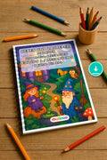 Hexen & Zauberer Malbuch 100 Ausmalbilder PDF Download – Mockup-Ansicht