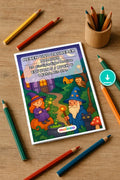 Hexen & Zauberer Malbuch 20 Ausmalbilder PDF Download – Mockup-Ansicht