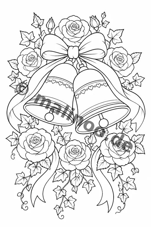 Hochzeit Malbuch 100 Ausmalbilder gedruckt+lose – Vorschaubild 7