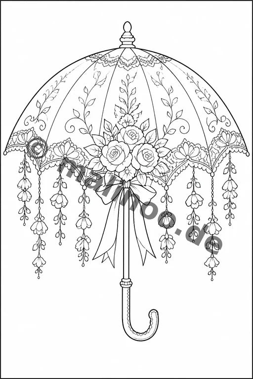 Hochzeit Malbuch 20 Ausmalbilder PDF Download – Vorschaubild 5