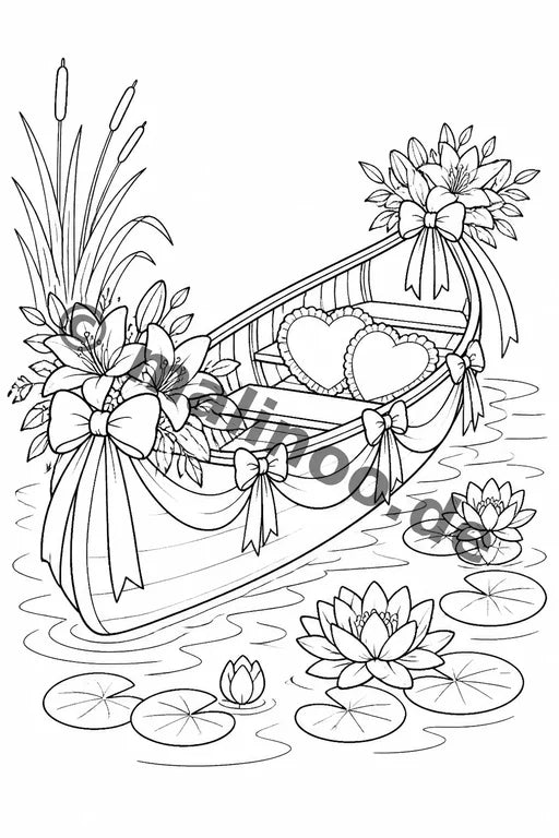 Hochzeit Malbuch 20 Ausmalbilder gedruckt+lose – Vorschaubild 9