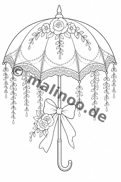 Hochzeit Malbuch 50 Ausmalbilder PDF Download – Vorschaubild 5
