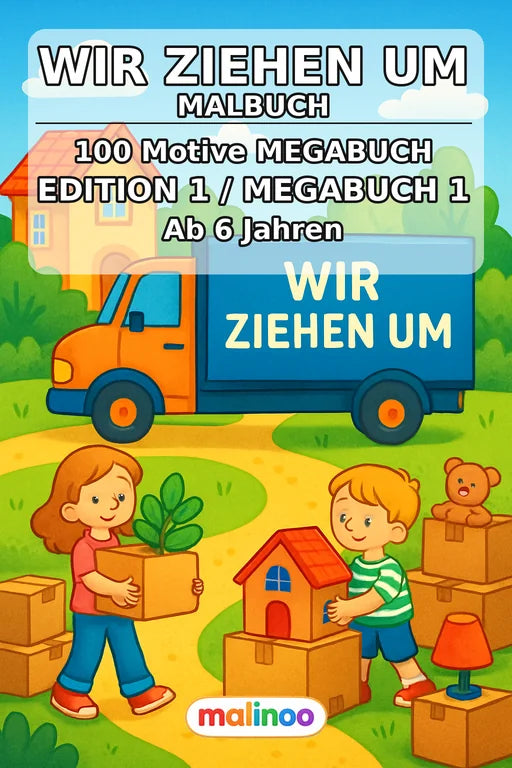 House Move Coloring Book 100 Coloring Pages PDF Download – Cover