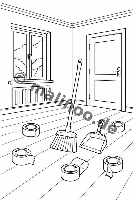 House Move Coloring Book 100 Coloring Pages PDF Download – Vorschaubild 3