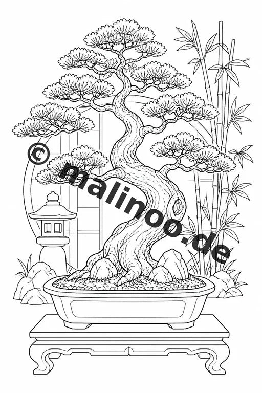 Japan Malbuch 20 Ausmalbilder PDF Download digital – Vorschaubild 3