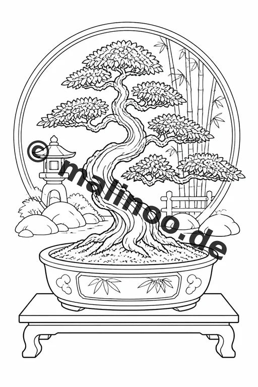 Japan Malbuch 20 Ausmalbilder PDF Download digital – Vorschaubild 3