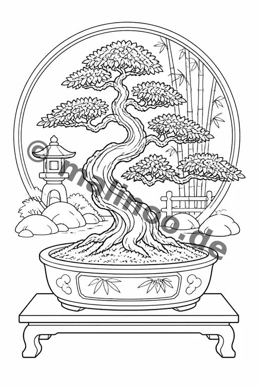 Japan Malbuch 20 Ausmalbilder PDF Download – Vorschaubild 3