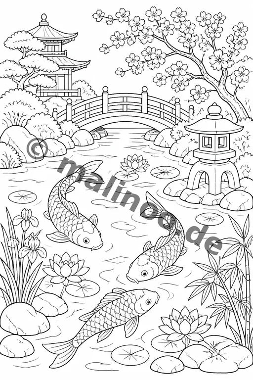 Japan Malbuch 20 Ausmalbilder PDF Download – Vorschaubild 5