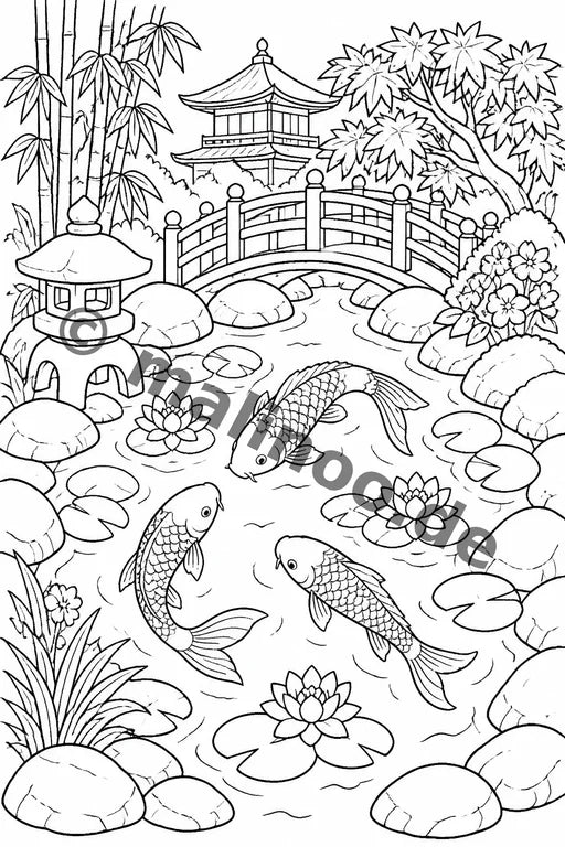 Japan Malbuch 20 Ausmalbilder PDF Download – Vorschaubild 5