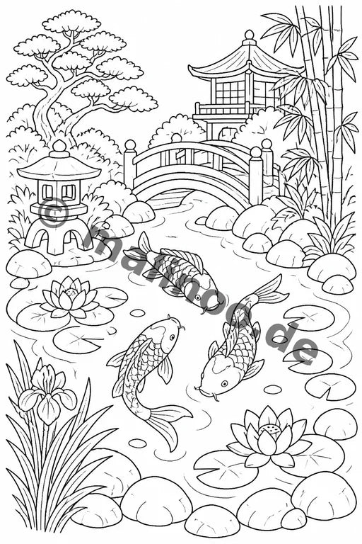 Japan Malbuch 20 Ausmalbilder PDF Download – Vorschaubild 5