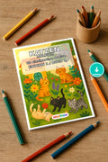 Katzen Malbuch 20 Ausmalbilder PDF Download digital – Mockup-Ansicht