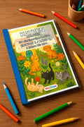 Katzen Malbuch 50 Ausmalbilder gedruckt+gebunden – Mockup-Ansicht