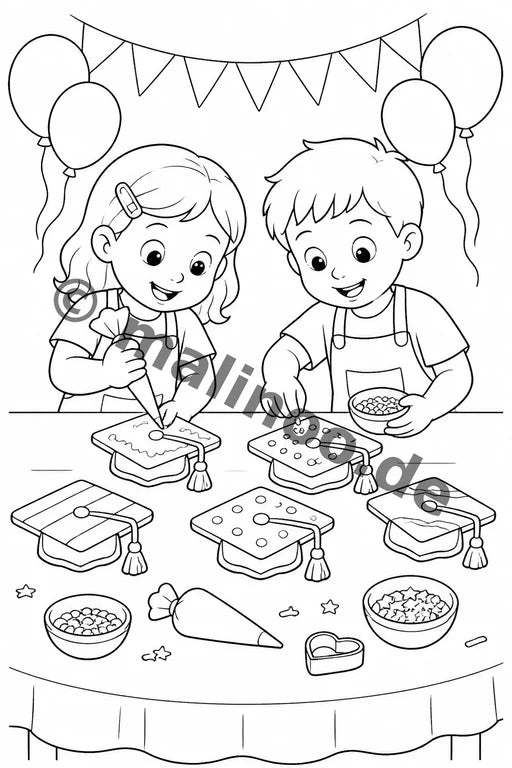 Kindergarten-Abschied Malbuch 20 Ausmalbilder PDF Download – Vorschaubild 4
