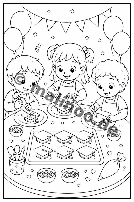 Kindergarten-Abschied Malbuch 50 Ausmalbilder PDF Download – Vorschaubild 4