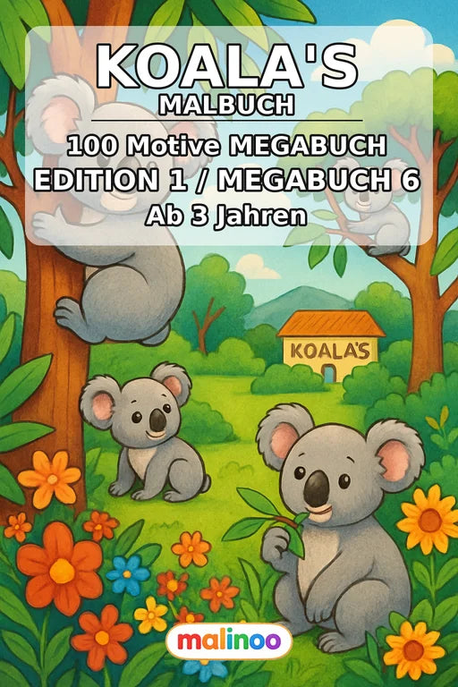 Koala's Malbuch 100 Ausmalbilder PDF Download – Cover