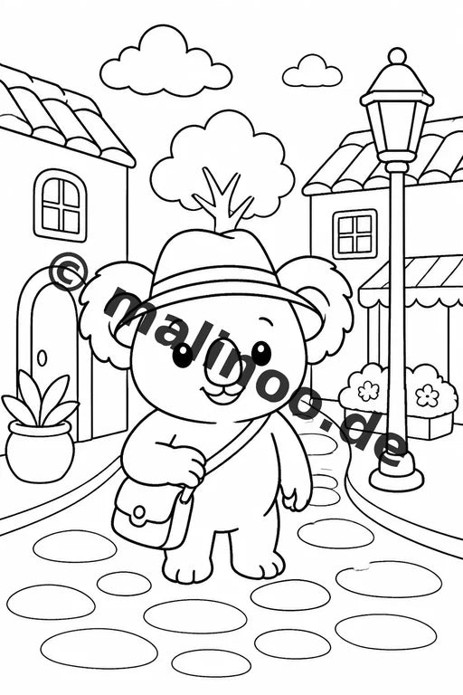 Koala's Malbuch 100 Ausmalbilder PDF Download digital – Vorschaubild 3