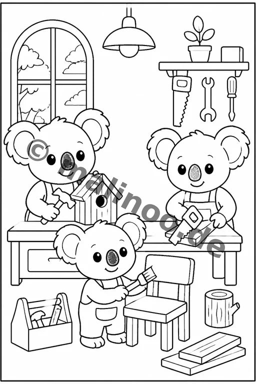 Koala's Malbuch 100 Ausmalbilder PDF Download – Vorschaubild 4
