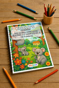 Koala's Malbuch 100 Ausmalbilder gedruckt und gebunden – Mockup-Ansicht