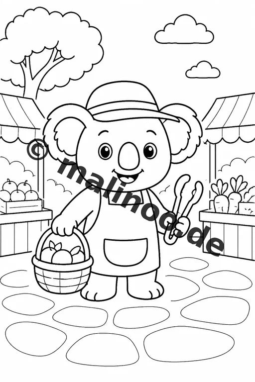 Koala's Malbuch 100 Ausmalbilder gedruckt und gebunden – Vorschaubild 10
