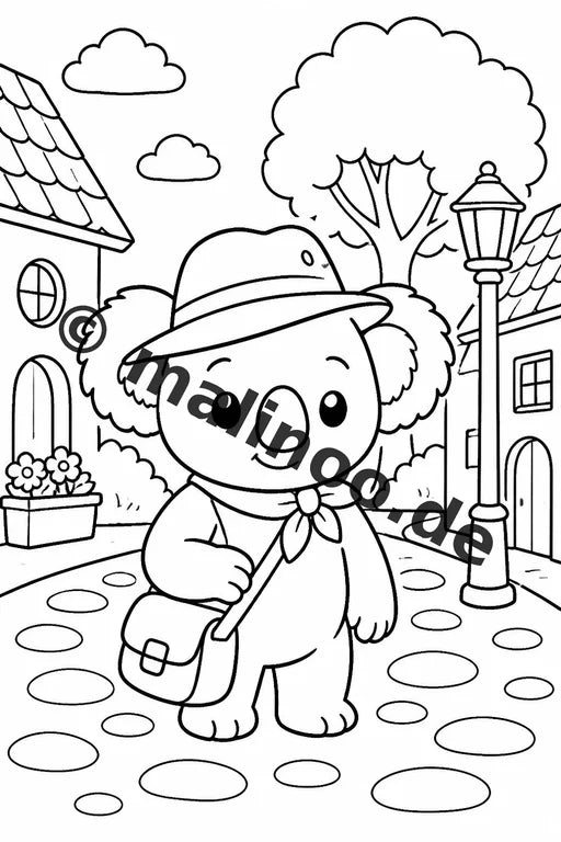 Koala's Malbuch 100 Ausmalbilder gedruckt und gebunden – Vorschaubild 3