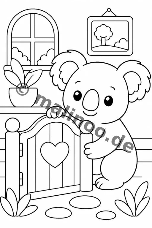 Koala's Malbuch 100 Ausmalbilder gedruckt+gebunden – Vorschaubild 6