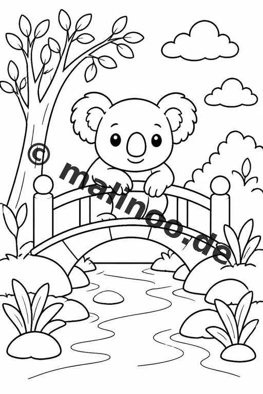 Koala's Malbuch 100 Ausmalbilder gedruckt und gebunden – Vorschaubild 8