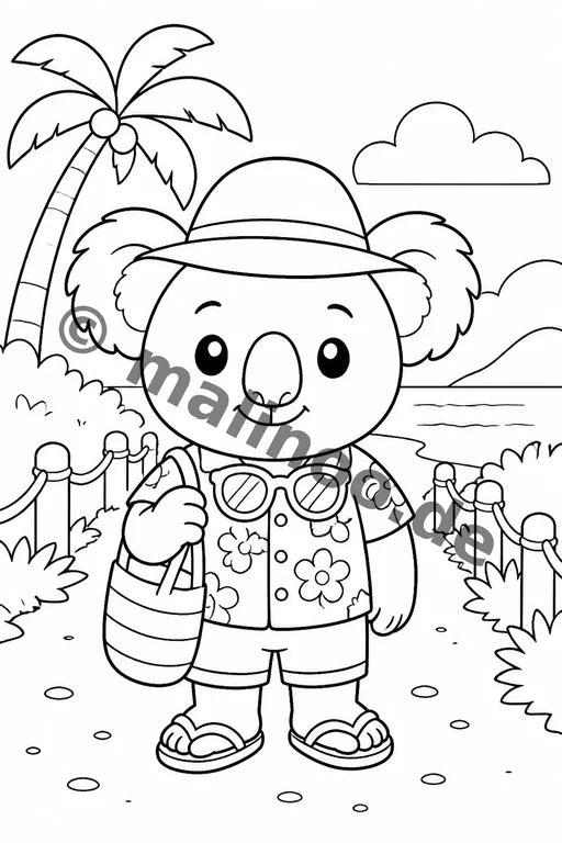 Koala's Malbuch 100 Ausmalbilder gedruckt+gebunden – Vorschaubild 8