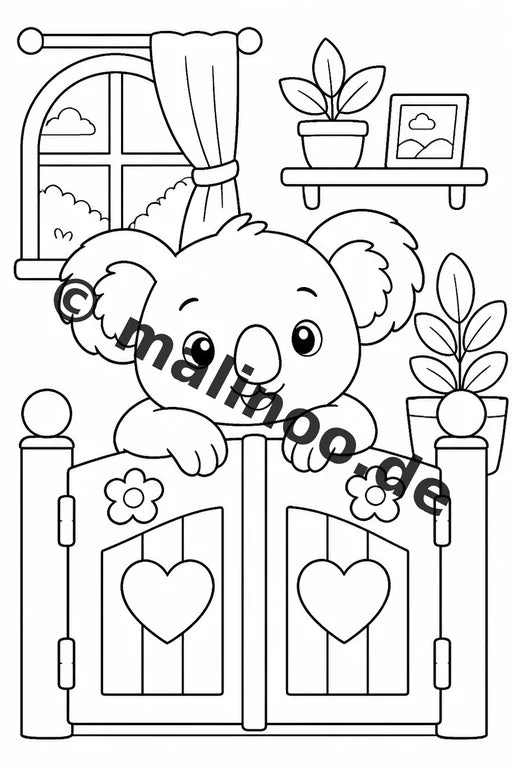 Koala's Malbuch 100 Ausmalbilder gedruckt und gebunden – Vorschaubild 9