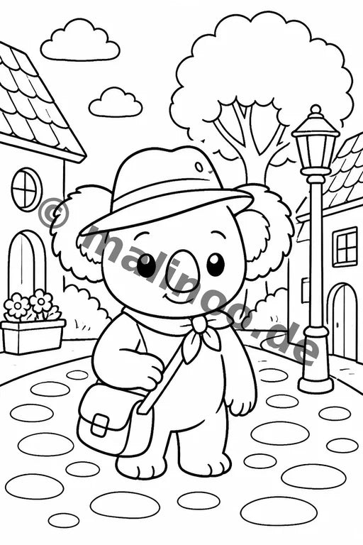 Koala's Malbuch 100 Ausmalbilder gedruckt+lose – Vorschaubild 5