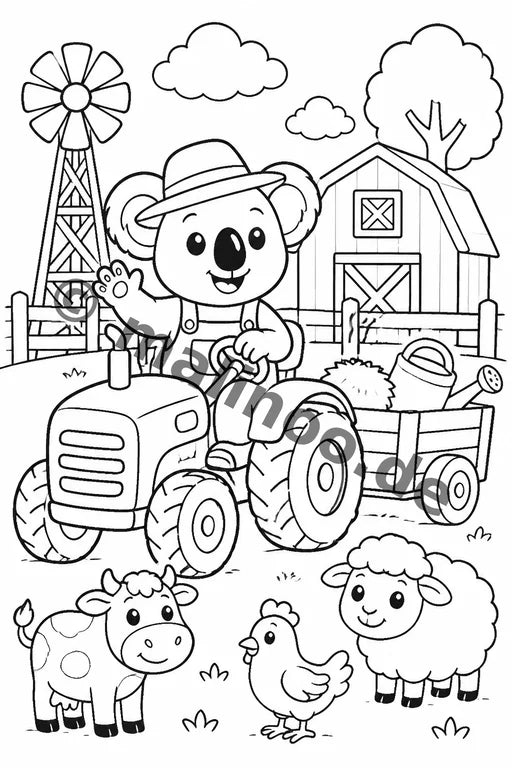Koala's Malbuch 100 Ausmalbilder gedruckt+lose – Vorschaubild 7