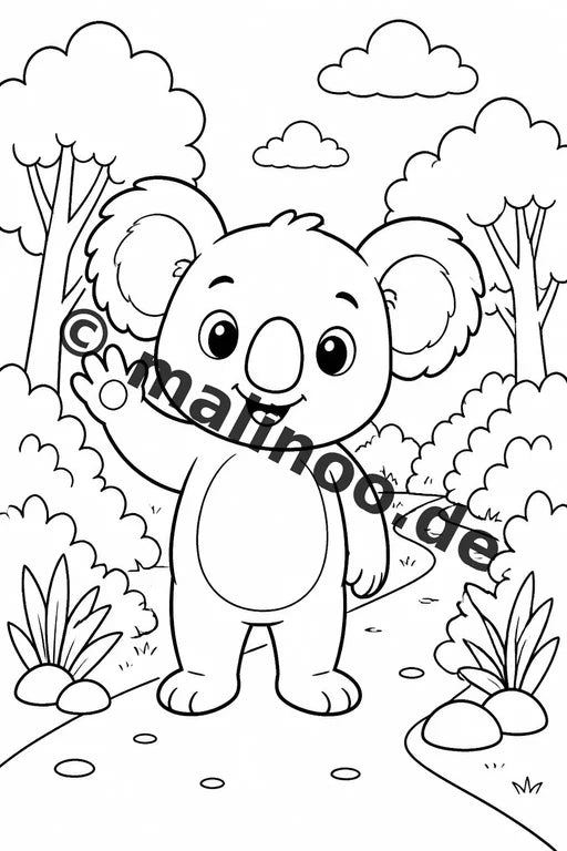 Koala's Malbuch 20 Ausmalbilder PDF Download digital – Vorschaubild 2