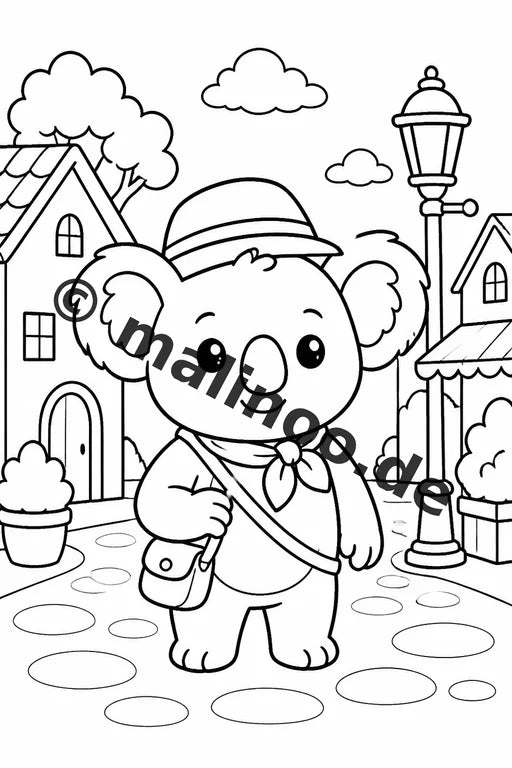 Koala's Malbuch 20 Ausmalbilder PDF Download digital – Vorschaubild 3