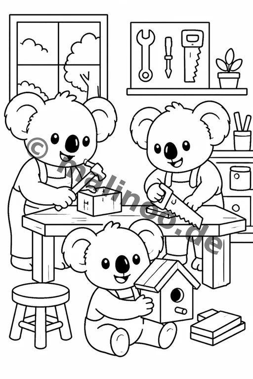 Koala's Malbuch 20 Ausmalbilder PDF Download – Vorschaubild 4