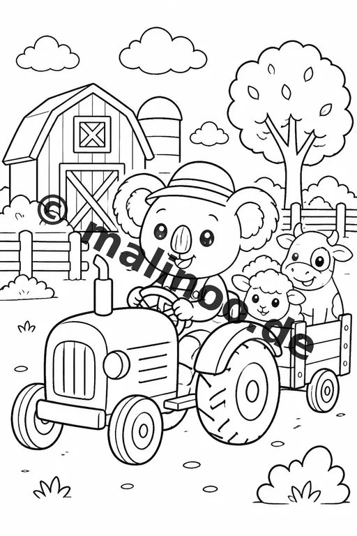 Koala's Malbuch 20 Ausmalbilder PDF Download digital – Vorschaubild 4