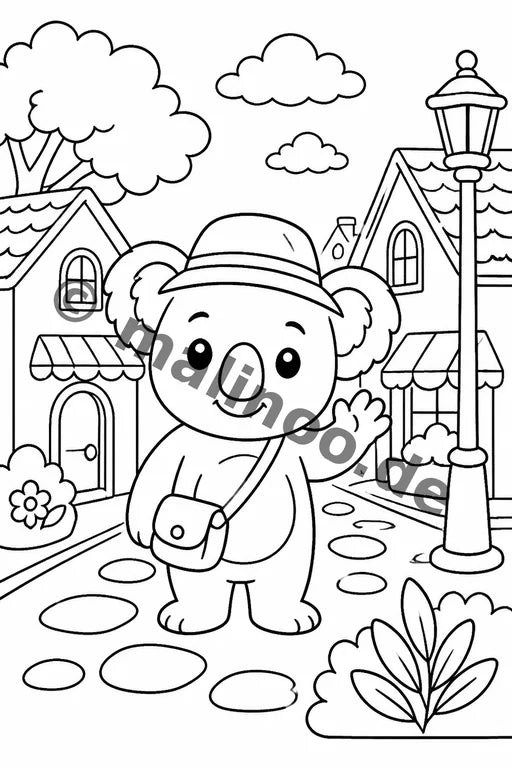 Koala's Malbuch 20 Ausmalbilder PDF Download – Vorschaubild 5
