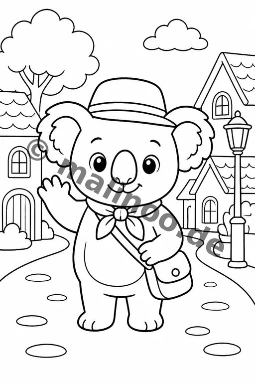 Koala's Malbuch 20 Ausmalbilder PDF Download – Vorschaubild 5