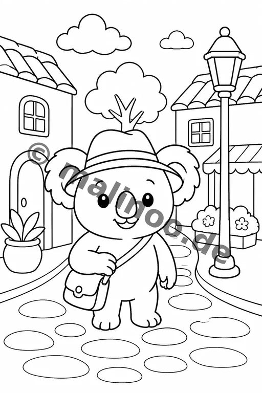 Koala's Malbuch 20 Ausmalbilder PDF Download – Vorschaubild 5