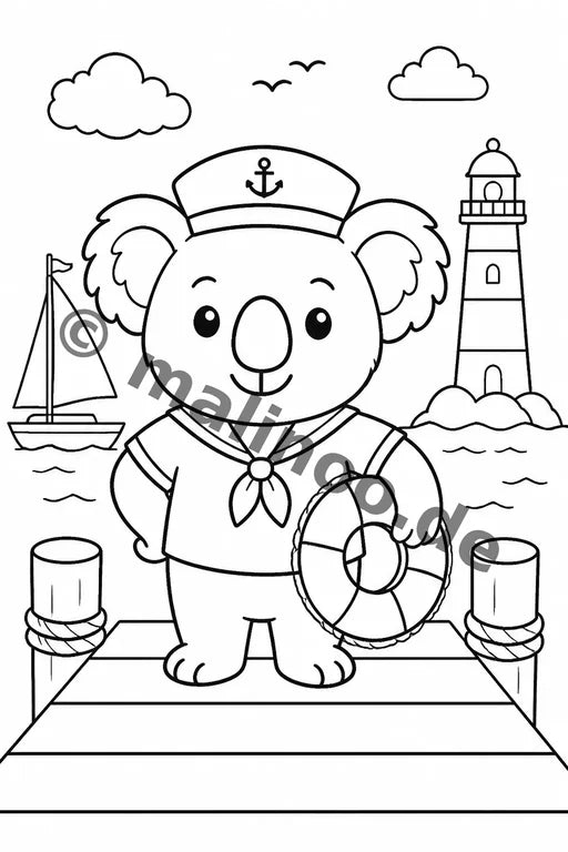 Koala's Malbuch 20 Ausmalbilder gedruckt+gebunden – Vorschaubild 10